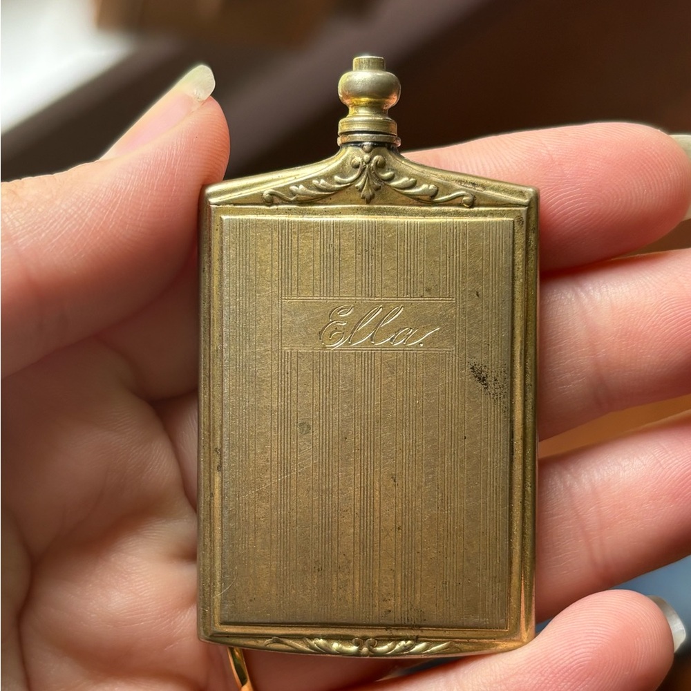 Vintage Gold Perfume Bottle